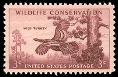 1956 US 3 Cent Wildlife Conservation Postage Stamp (Scott 1077)